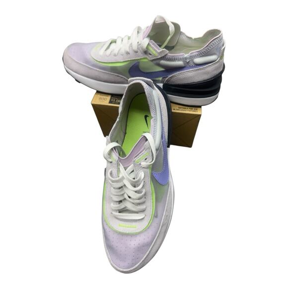 Nike Women's 10 Waffle One Athletic Shoes Football Grey/Light Thistle DC2533–004 - Picture 1 of 14